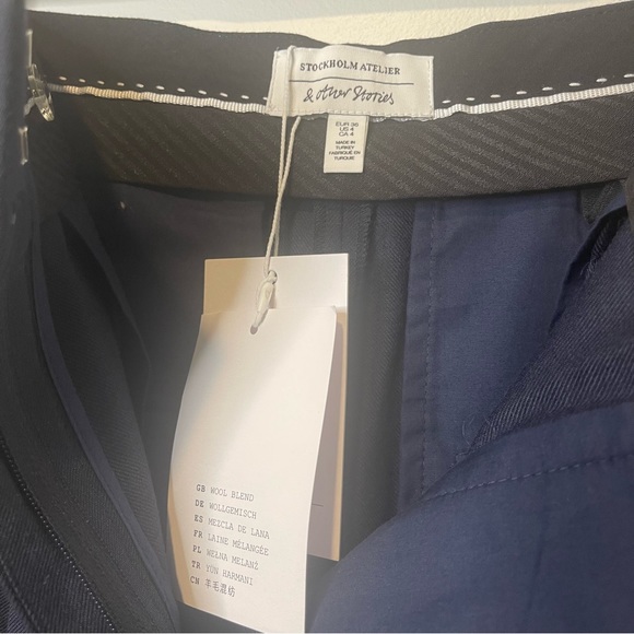 & Other Stories Wide Racer Striped Trousers - Picture 9 of 13